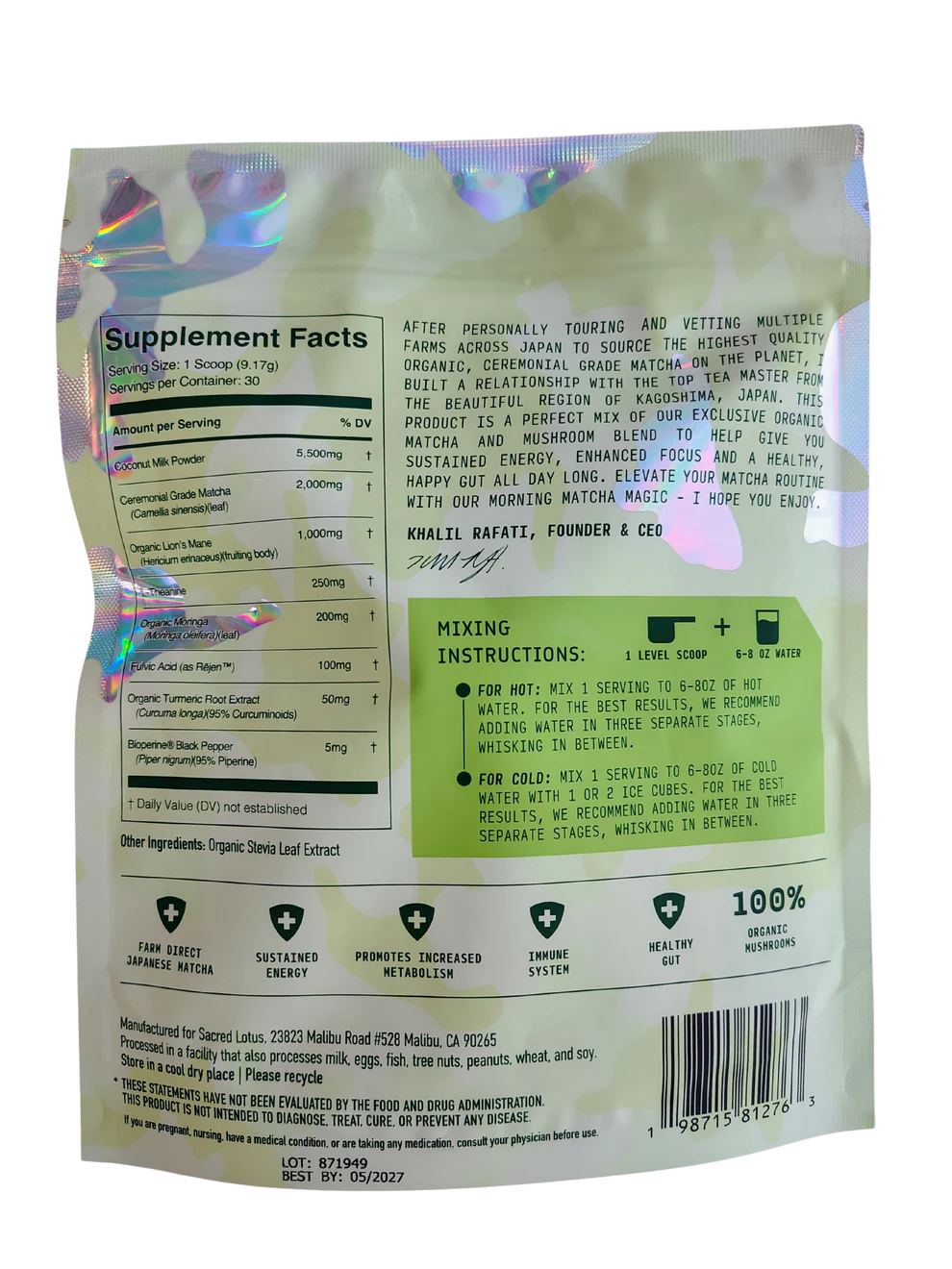 Dawn Patrol - Mushroom Matcha