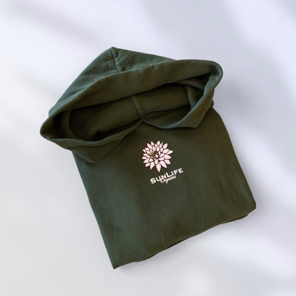 Live in the Sunshine Hoodie - Forest Green