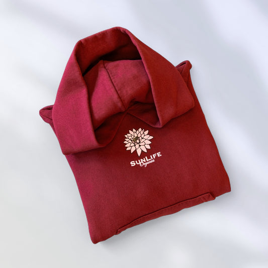 Live in the Sunshine Hoodie - Burgundy-5
