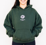 Live in the Sunshine Hoodie - Forest Green