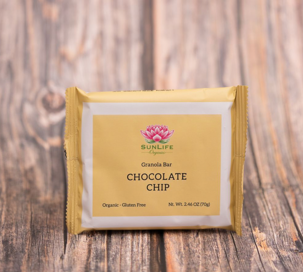 SunLife Organics Granola Bars - Chocolate Chip (pack of 5)