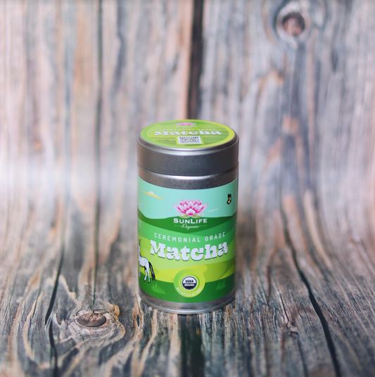 SunLife Matcha Tin -100% Organic Ceremonial Grade Matcha-7