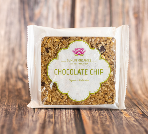 SunLife Organics Granola Bars - Chocolate Chip (pack of 5)