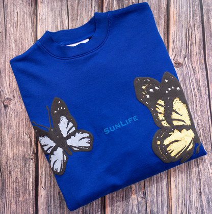 Butterfly Crewneck - Blue